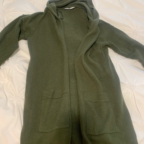 BNWOT Green Duster Cardigan - Picture 3 of 5